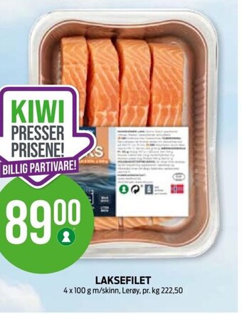 Kiwi LAKSEFILET tilbud