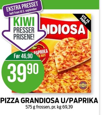 Kiwi PIZZA GRANDIOSA U/PAPRIKA tilbud