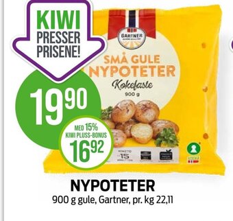 Kiwi NYPOTETER 900 g gule, Gartner tilbud