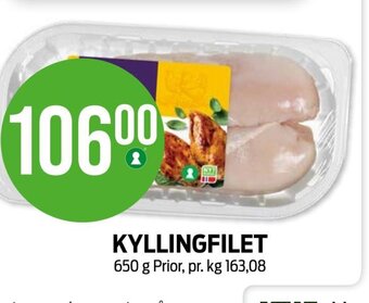 Kiwi KYLLINGFILET 650 g Prior tilbud