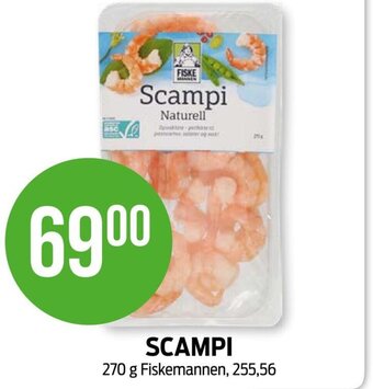Kiwi SCAMPI 270 g Fiskemannen tilbud