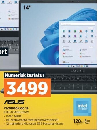 POWER ASUS VIVOBOOK GO 14 E1404GANK026W tilbud