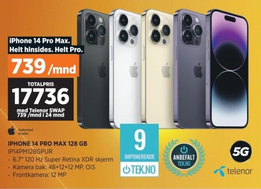 14 pro max telenor