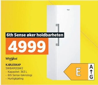 POWER Whirlpool KJØLESKAP SW8AM2QW2 tilbud