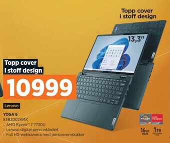 POWER Lenovo YOGA 6 83B2002KMX tilbud
