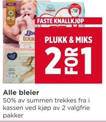 Meny Alle bleier tilbud