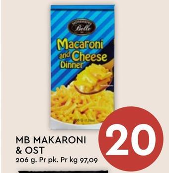 Coop Mega Mb makaroni & ost tilbud