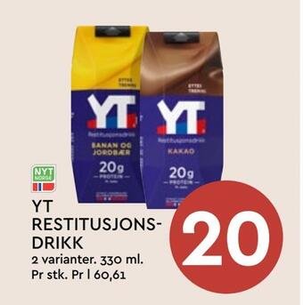 Coop Mega Yt restitusjonsdrikk tilbud