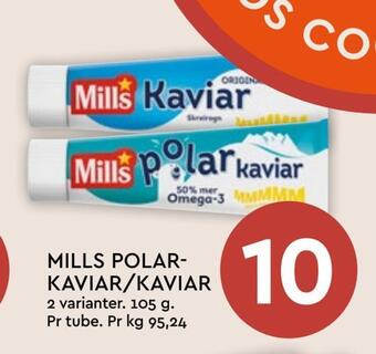 Coop Mega Mills polarkaviar/kaviar tilbud