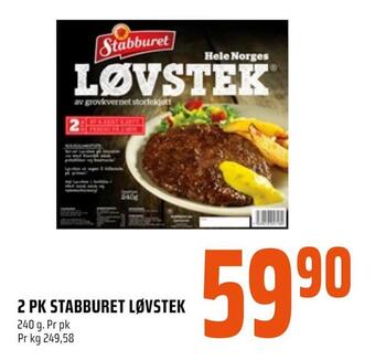 Coop Obs 2 pk stabburet løvstek tilbud