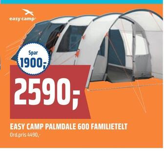 Coop Obs Easy camp palmdale 600 familietelt tilbud