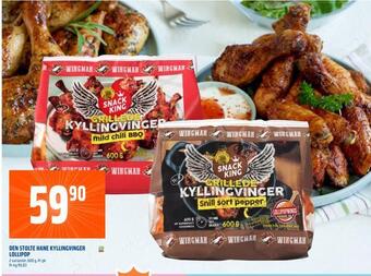Coop Obs Den stolte hane kyllingvinger lollipop tilbud