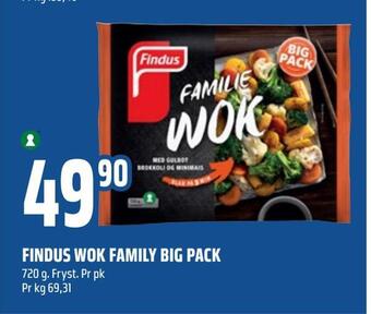 Coop Obs Findus wok family big pack tilbud