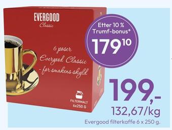 Gigaboks Evergood filterkaffe tilbud