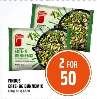 Coop Obs Findus erte- og bønnemix tilbud