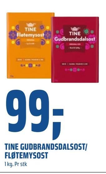 Coop Obs Tine gudbrandsdalsost/ fløtemysost tilbud