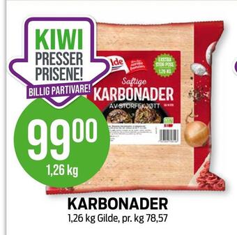 Kiwi Karbonader tilbud