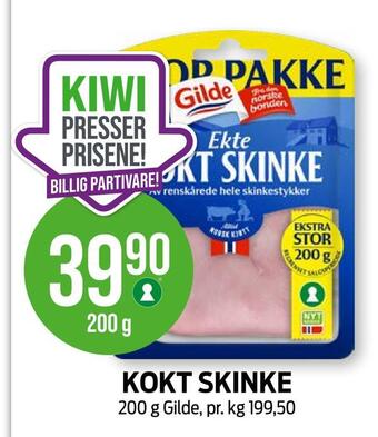 Kiwi Kokt skinke tilbud