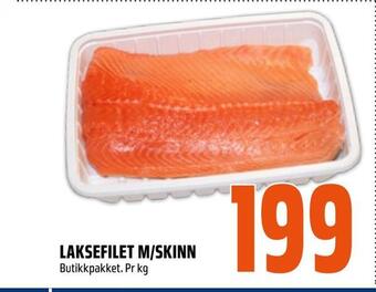 Coop Obs Laksefilet m/skinn tilbud