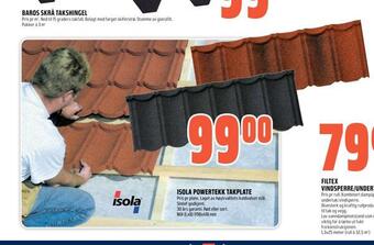 Coop Obs Isola powertekk takplate tilbud