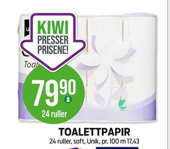 Kiwi Toalettpapir tilbud