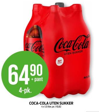 Kiwi Coca-cola uten sukker tilbud