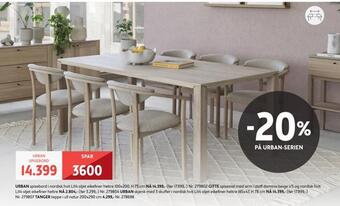 Bohus Urban spisebord tilbud