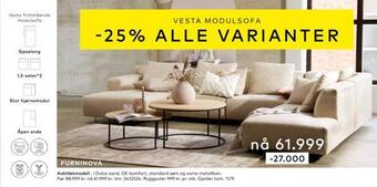 Skeidar Vesta modulsofa tilbud