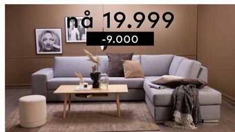 Skeidar Modern living modulsofa tilbud