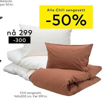 Skeidar Chill sengesett tilbud