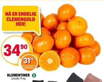 Coop Extra Klementiner tilbud
