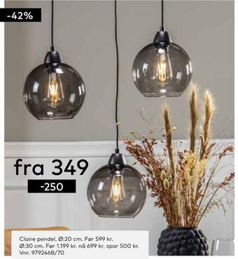 Skeidar Claire pendel tilbud