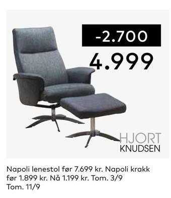 Skeidar Napoli lenestol tilbud