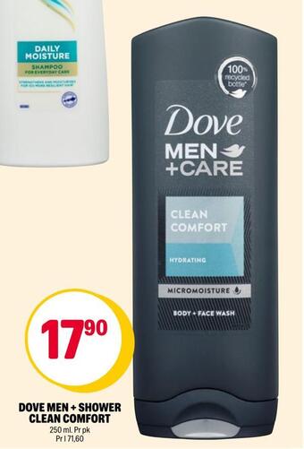 Coop Extra Dove men + shower clean comfort tilbud