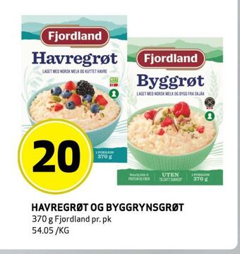 Bunnpris Havregrøt og byggrynsgrøt tilbud
