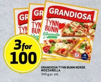 Bunnpris Grandiosa pizza tilbud