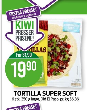 Kiwi Old el paso tortilla tilbud