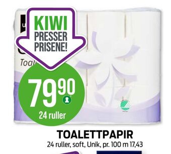 Kiwi Soft toalettpapir tilbud