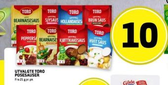 Bunnpris Toro saus tilbud