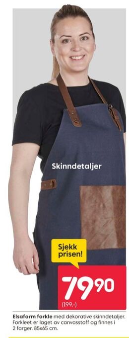 Rusta Elsaform forkle tilbud