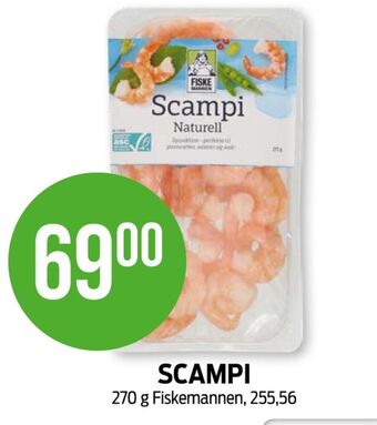 Kiwi Fiskemannen scampi tilbud