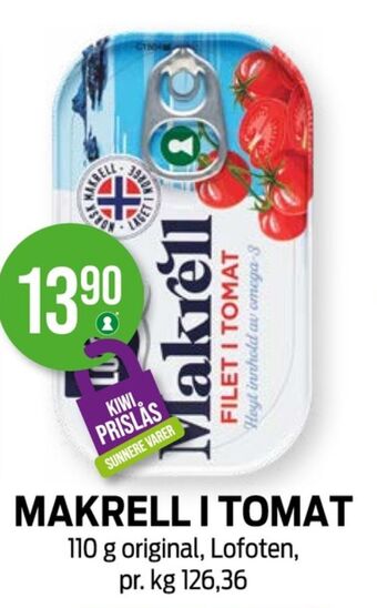 Kiwi Lofoten makrell tilbud