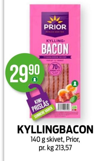 Kiwi Prior bacon tilbud