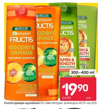 Rusta Fructis shampoo tilbud