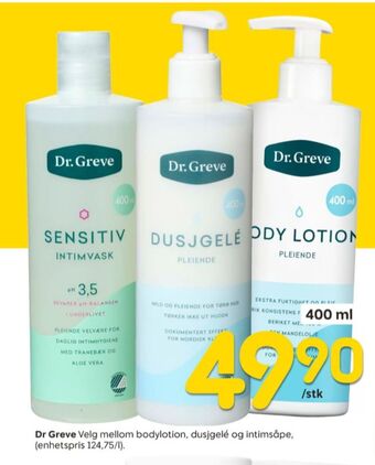 Rusta Dr greve bodylotion tilbud