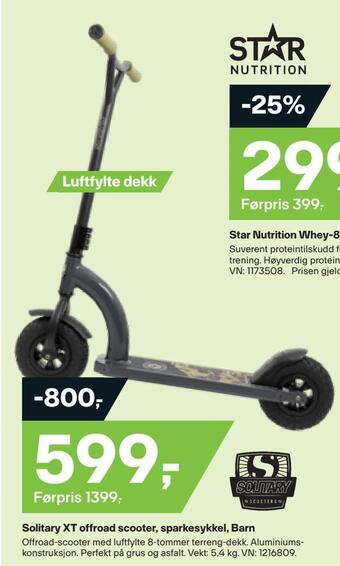 XXL Sport Solitary xt offroad scooter, sparkesykkel, barn tilbud