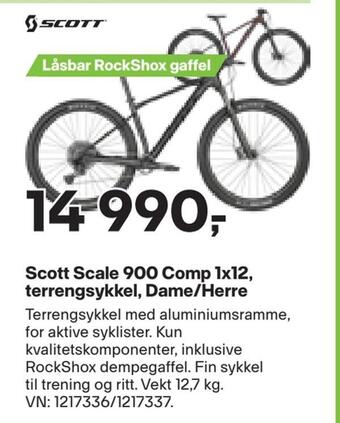 XXL Sport Scott scale 900 comp 1x12, terrengsykkel, dame/herre tilbud