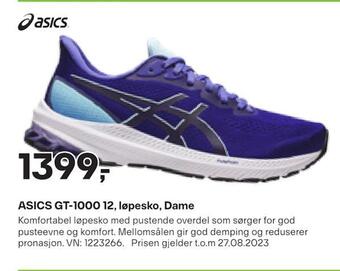 XXL Sport Asics gt-1000 12, løpesko, dame tilbud