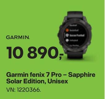 XXL Sport Garmin fenix 7 pro - sapphire solar edition, unisex tilbud