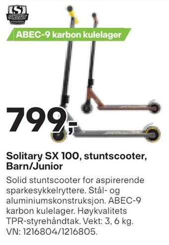 XXL Sport Solitary sx 100, stuntscooter, barn/junior tilbud